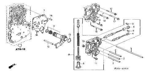 Honda online store : 2004 accord at regulator (v6) parts