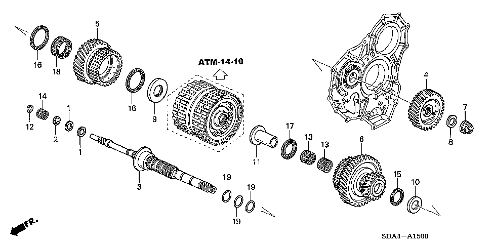 90423-RAY-A00 - WASHER, THRUST (27X47X5)