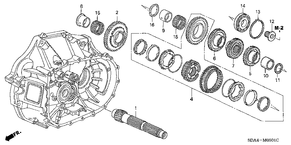 23421-PPP-000 - GEAR, COUNTERSHAFT LOW