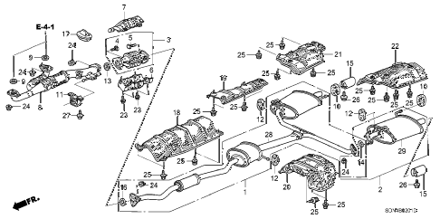 honda element engine parts diagram