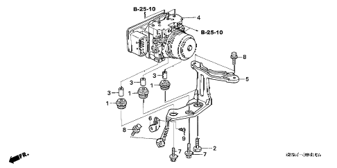 Honda online store : 2007 accord vsa modulator parts