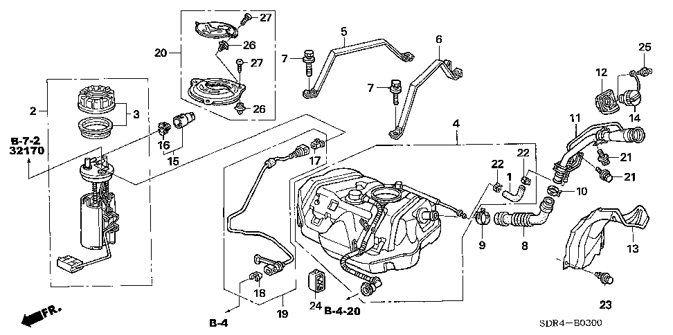 17522-SDR-A30 - BAND, L. FUEL TANK MOUNTING