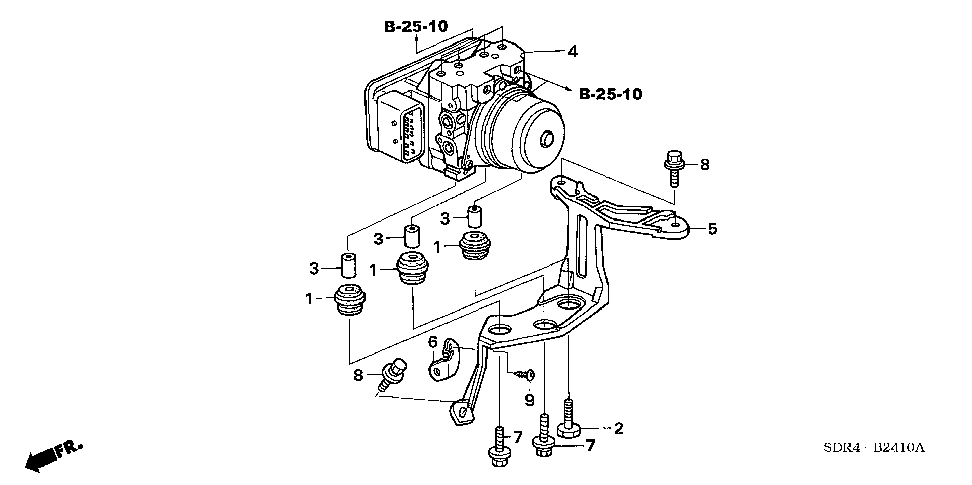 57115-SDR-A00 - BRACKET, MODULATOR