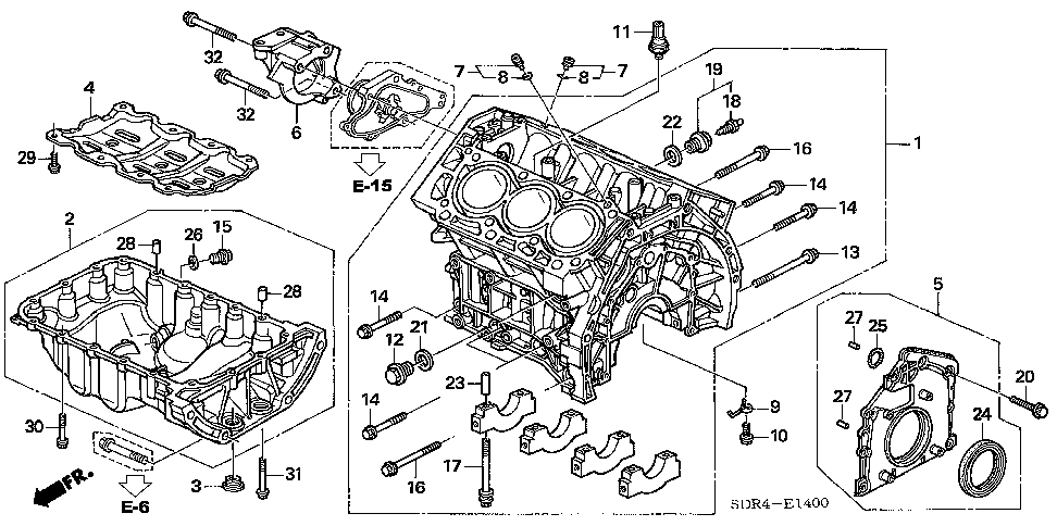 11910-RCJ-A00 - BRACKET, ENGINE SIDE MOUNTING