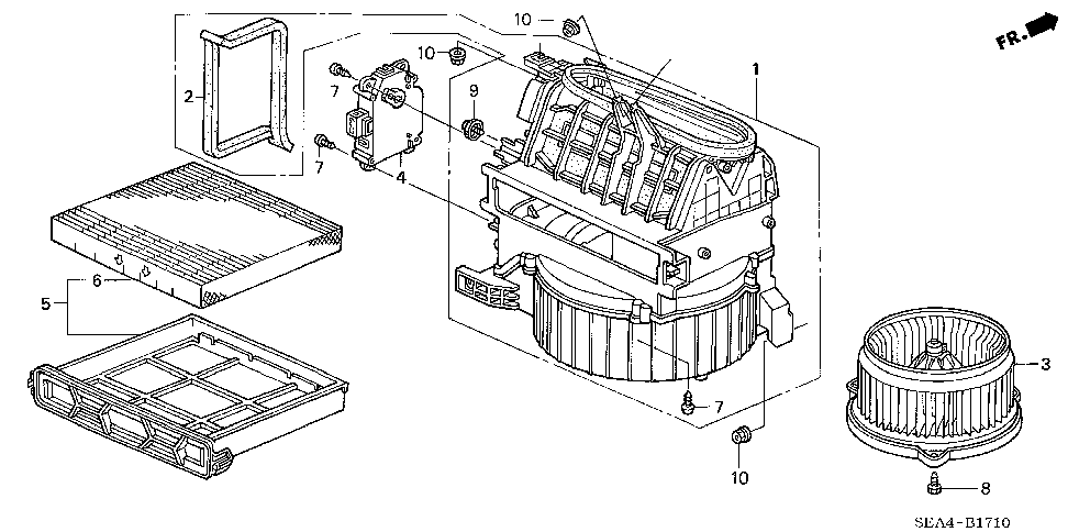 79308-SDA-A01 - SEAL, BLOWER (OUTER)