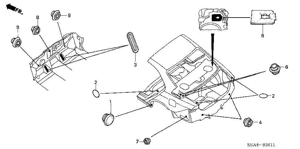 90857-SDA-A00 - CAP, WELD HOLE