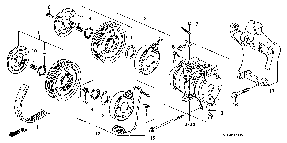 38900-RCA-A01 - CLUTCH SET