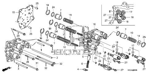 Honda online store : 2010 odyssey at accumulator body ('07-) parts