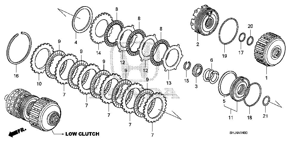 22510-R36-003 - GUIDE, LOW CLUTCH