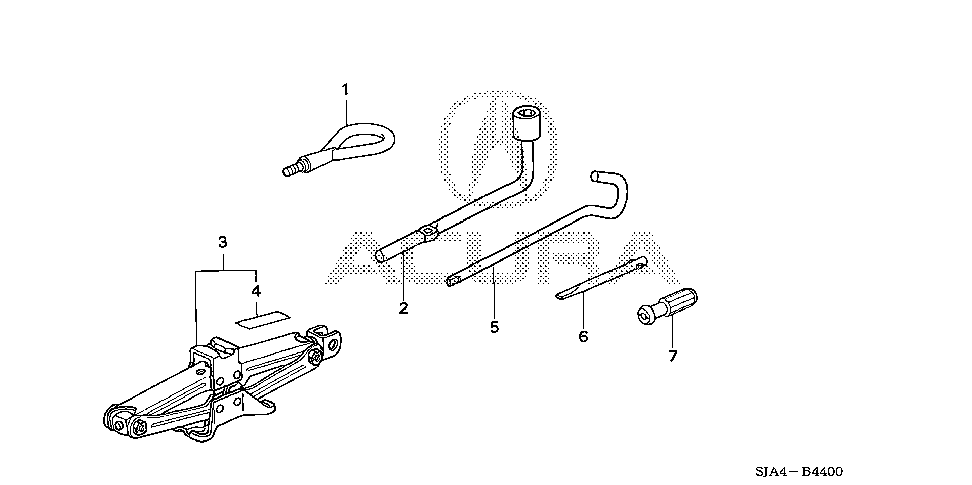 89211-SHJ-A01 - WRENCH, WHEEL