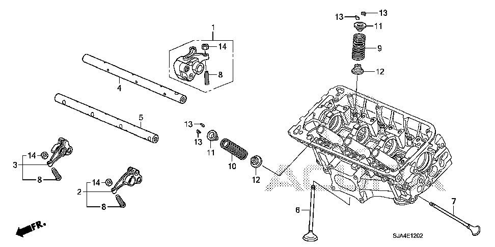 14632-RKG-000 - SHAFT, EX. ROCKER