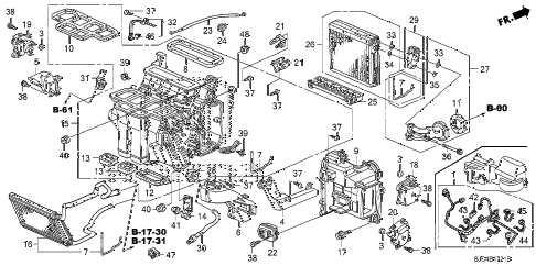 Honda online store : 2012 ridgeline heater unit (2) parts