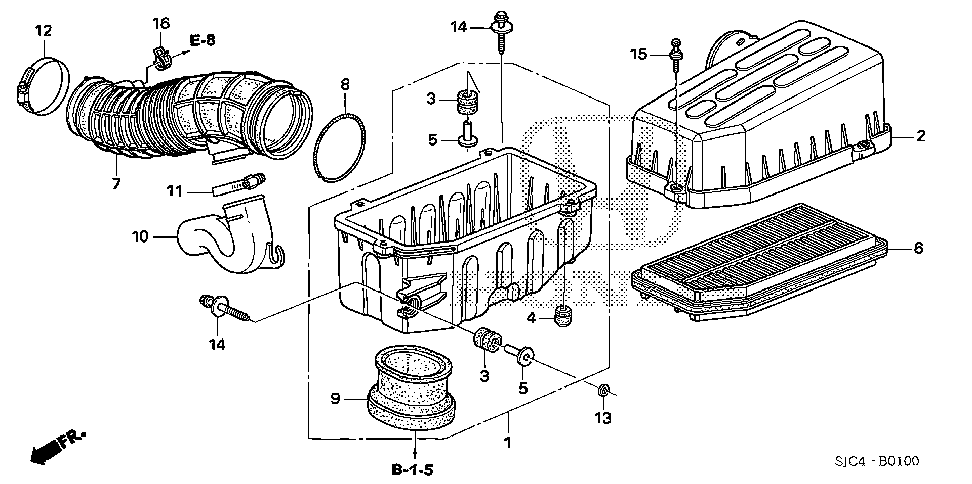 17211-RJE-A00 - COVER, AIR CLEANER