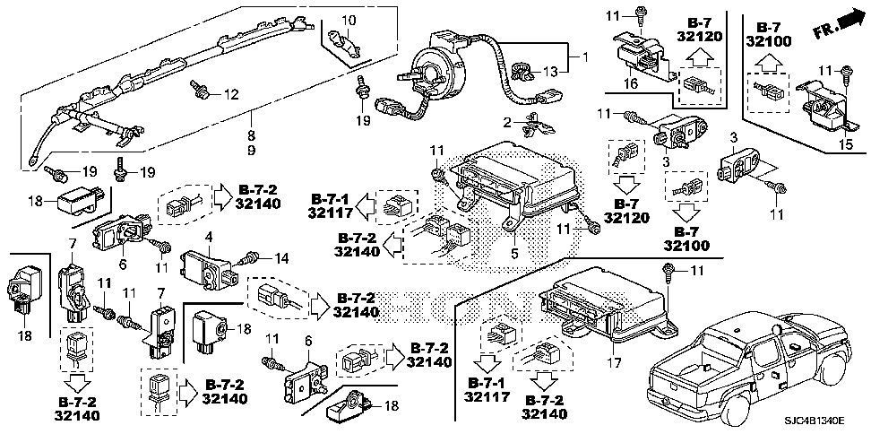 77900-SJC-A01 - REEL ASSY., CABLE (FURUKAWA)