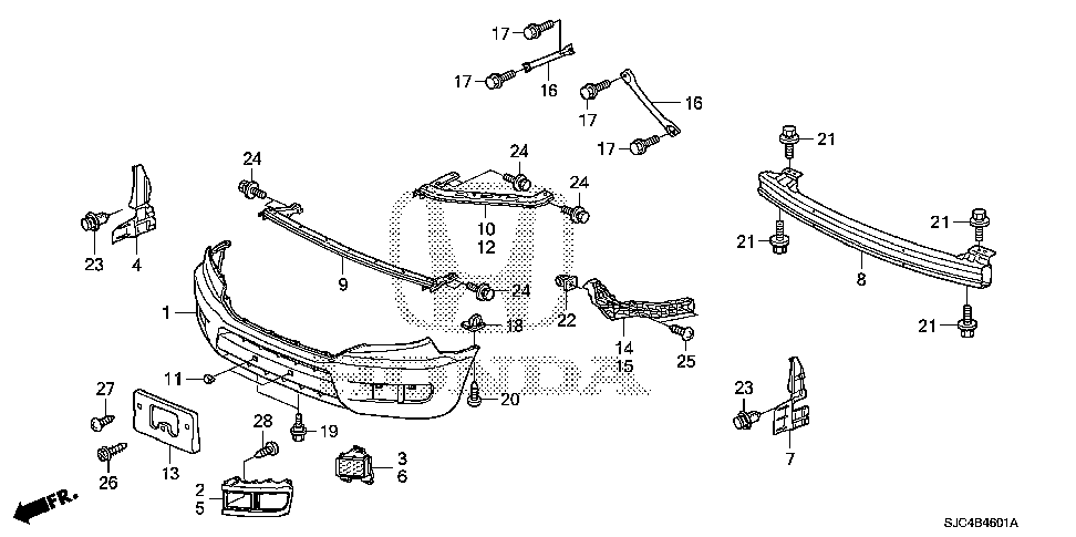 71104-SJC-A10 - PLATE, R. FR. AIR GUIDE