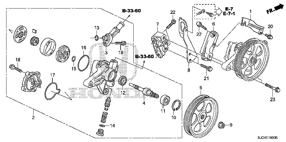 56110-RJE-A02 - PUMP SUB-ASSY., POWER STEERING