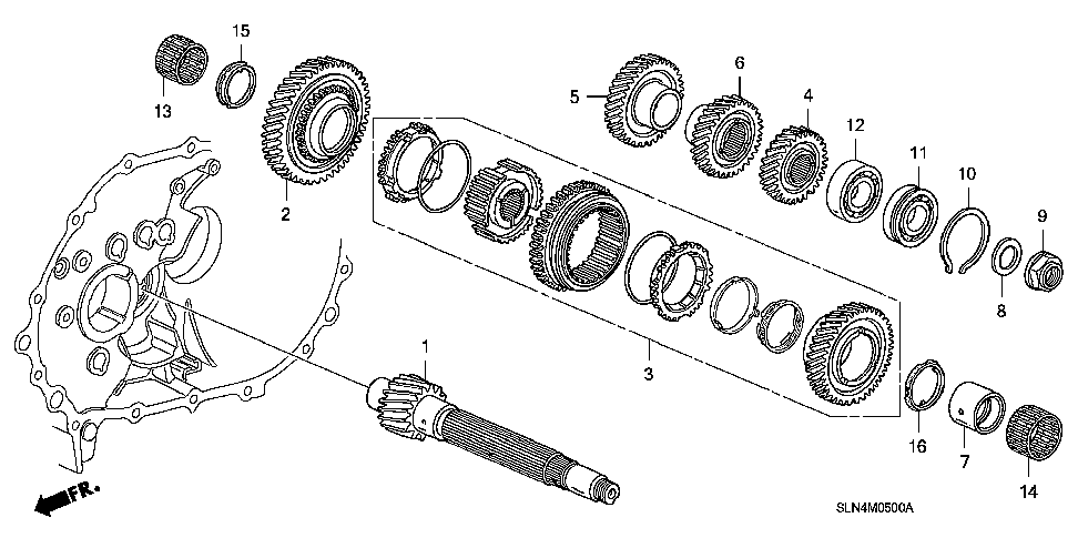 23221-PWL-A40 - COUNTERSHAFT