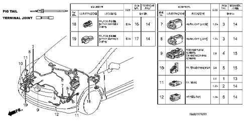 Honda online store : 2007 civic electrical connectors (fr  