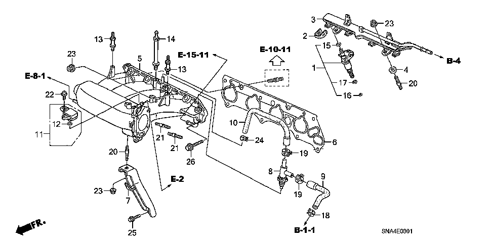 17100-RRB-A00 - MANIFOLD, IN.