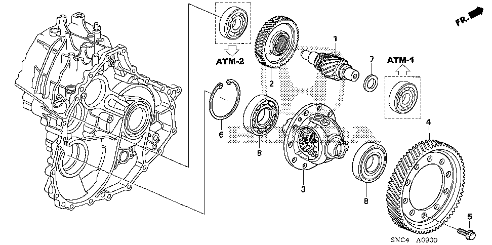 23232-RPS-000 - GEAR, SECONDARY DRIVEN
