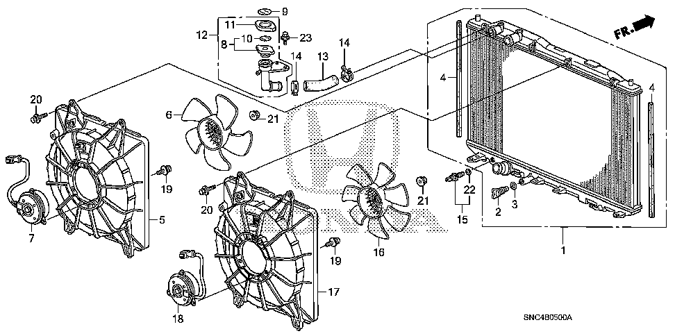 38616-RFE-003 - MOTOR, COOLING FAN (DENSO)