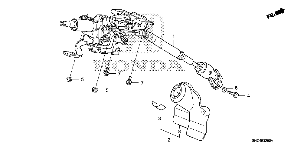 53320-SNA-003 - COVER, STEERING JOINT