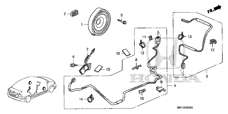 39156-SNA-A02 - SUB-FEEDER, ANTENNA