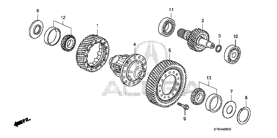 41100-RYF-000 - DIFFERENTIAL ASSY.