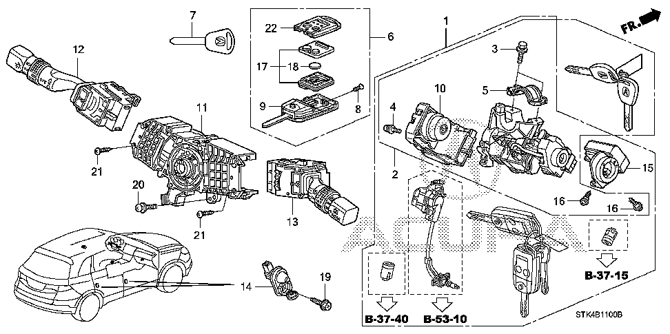 90132-S9V-A01 - SCREW, ET (5X18)