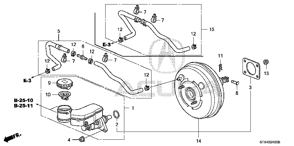 46402-STX-A02 - TUBE ASSY., MASTER POWER