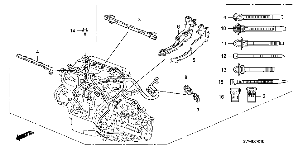 32110-RRB-A02 - WIRE HARNESS, ENGINE