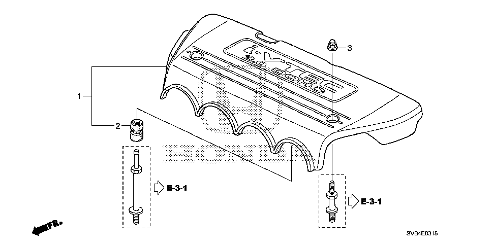 17121-RRB-A10 - COVER ASSY., ENGINE