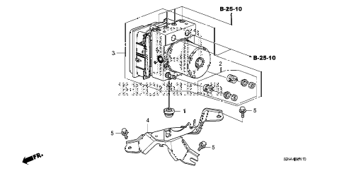 Honda online store : 2008 crv vsa modulator parts