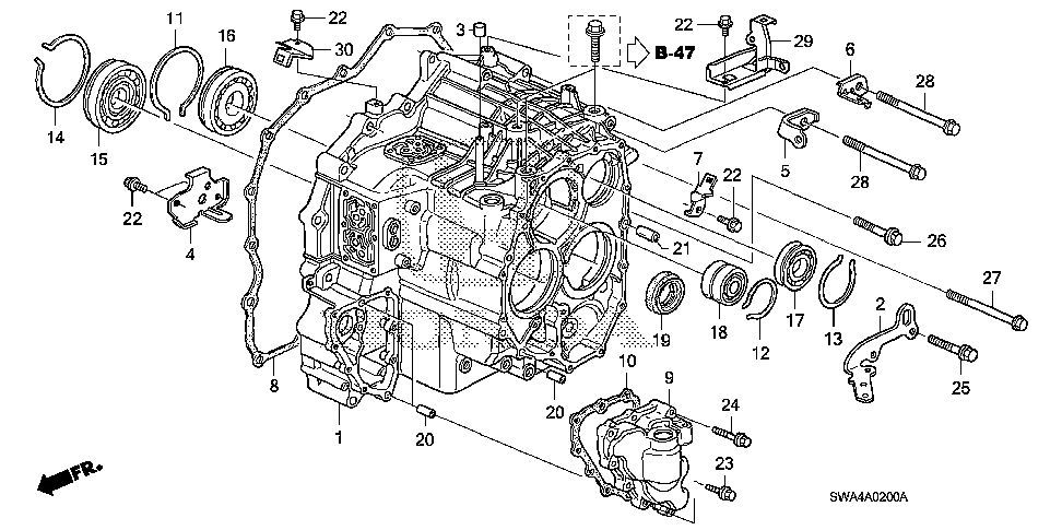 32748-REZ-A00 - STAY, ENGINE HARNESS (MAA)