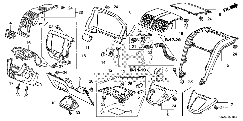 38205-SWA-A00 - LABEL, FUSE