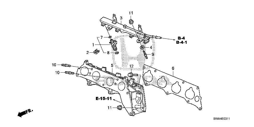 17055-R40-A01 - GASKET, INJECTOR BASE