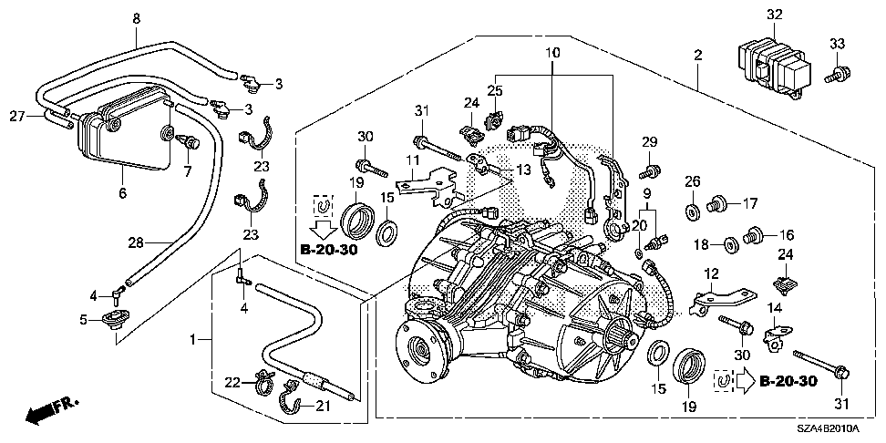 48320-RN7-000 - SUB-CABLE ASSY., R. RR. DIFFERENTIAL