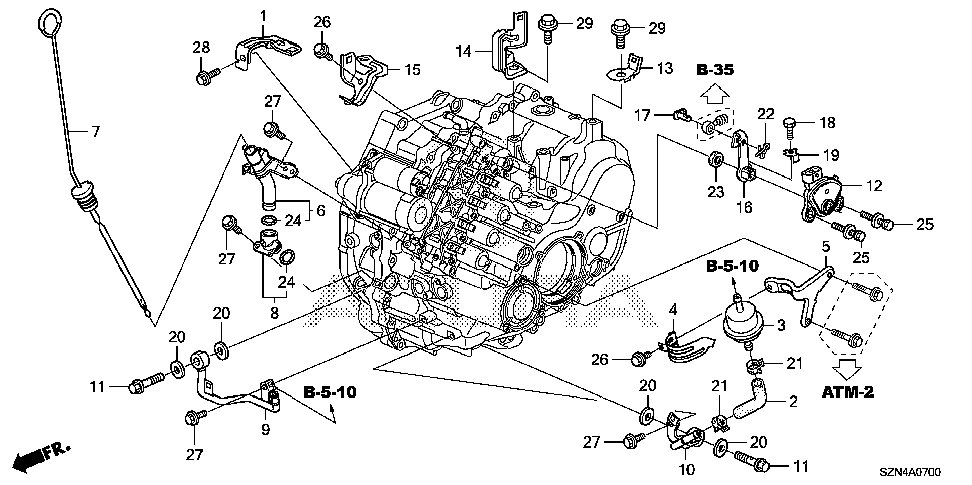 29471-RT4-010 - STAY, TRANSFER BREATHER