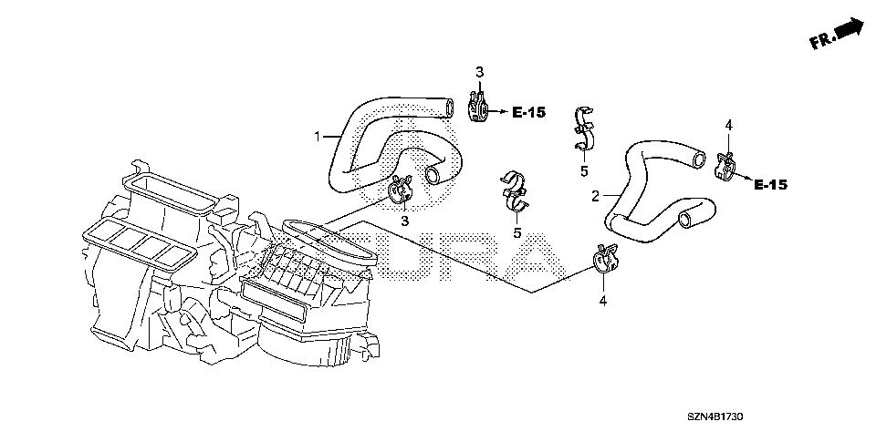 79720-SZN-A01 - HOSE ASSY., WATER OUTLET