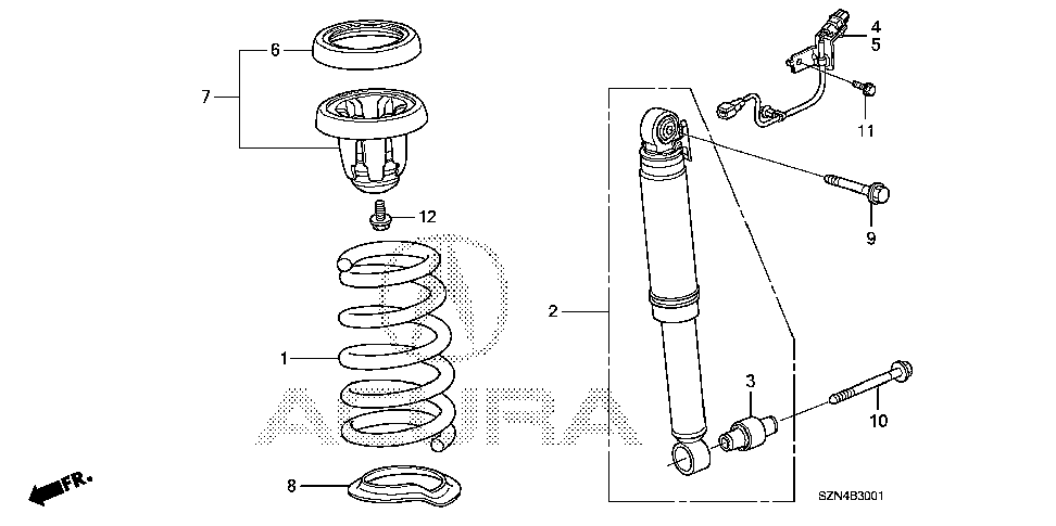 52650-STX-A02 - SUB-WIRE, R. RR. SHOCK ABSORBER