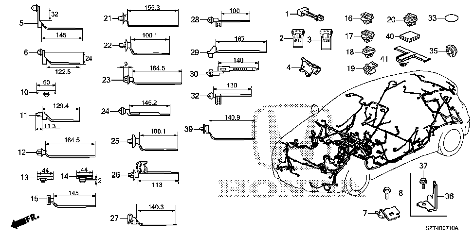 32604-SZT-G00 - BRACKET, TRANSMISSION GROUND CABLE