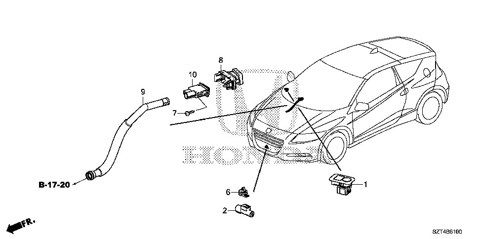 80531-SZT-G00 - GARNISH, IN CAR SENSOR