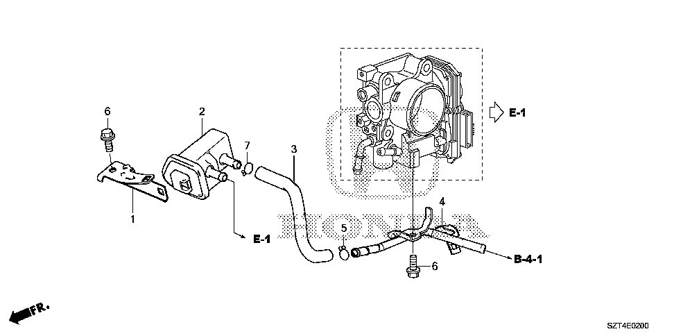 36168-RTW-A00 - TUBE B, PURGE