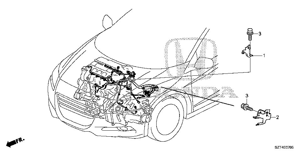 32750-RTW-J70 - STAY, SHOCK ABSORBER HOUSING