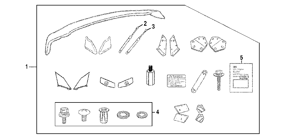 75701-XMA-000 - EMBLEM ASSY., TAILGATE SPOILER