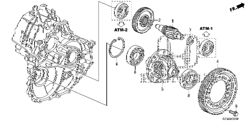 2015 cr-z EX 3 DOOR CVT AT DIFFERENTIAL diagram 2015 cr-z EX 3 DOOR CVT AT DIFFERENTIAL diagram