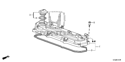 2015 cr-z EX 3 DOOR CVT CYLINDER HEAD COVER diagram 2015 cr-z EX 3 DOOR CVT CYLINDER HEAD COVER diagram