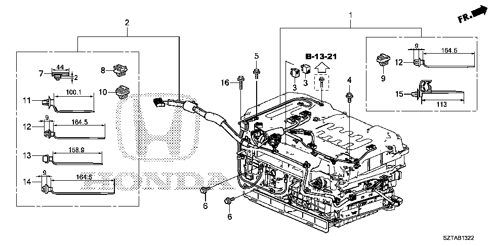 1N000-RTW-B00 - HARNESS, IPU