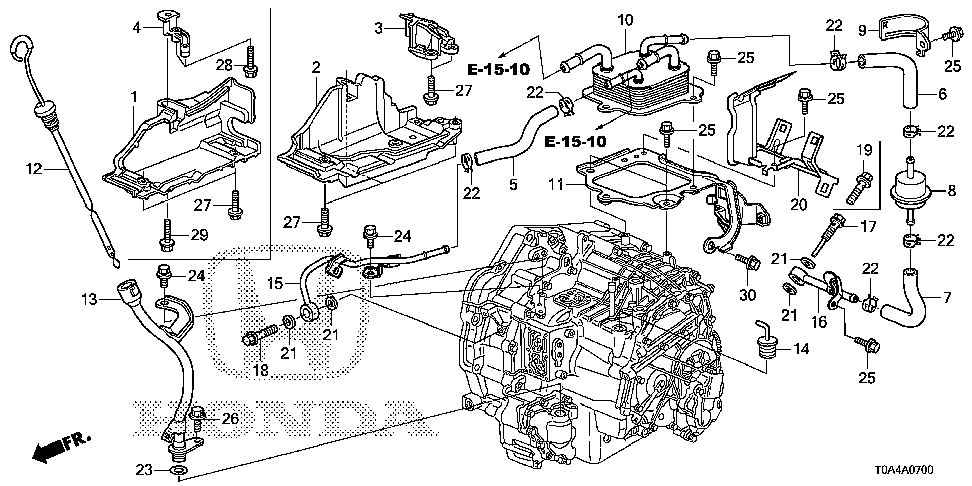 32748-R5A-A50 - STAY, ENGINE HARNESS