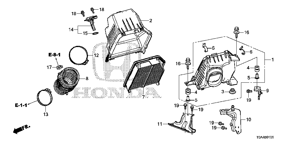 17210-5LA-A00 - COVER, AIR CLEANER